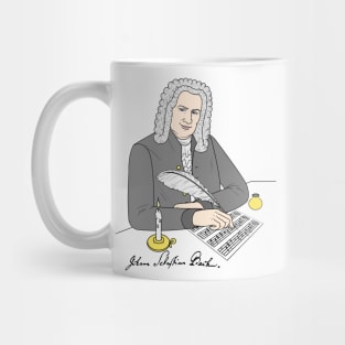 Johann Sebastian Bach gezeichnet Mug